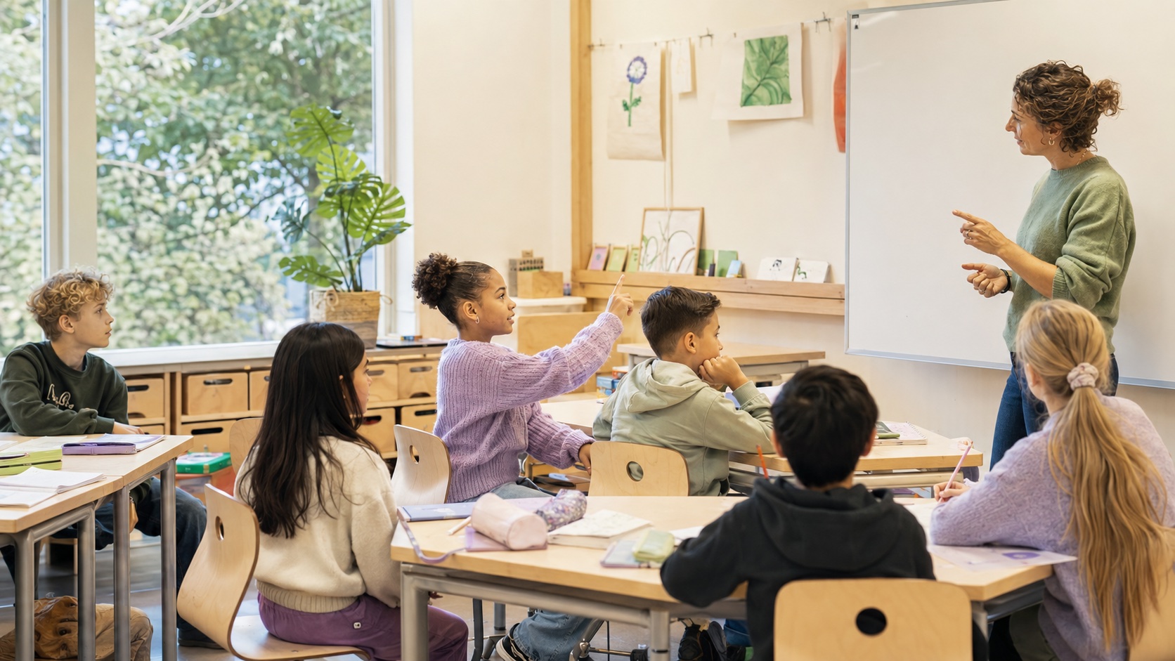 Leerkracht voor de klas